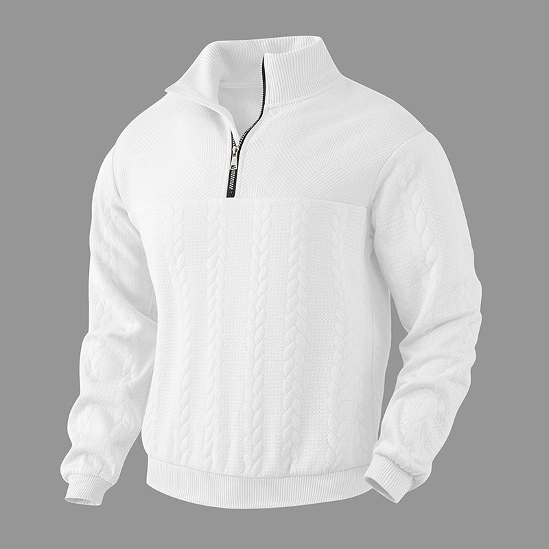 Men's Jacquard Quarter-Zip Pullover (photo 3)