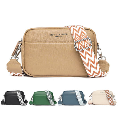 Embroidered Rhombus Crossbody Square Bag