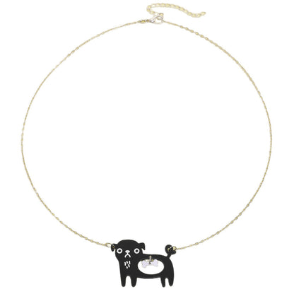 Cat and Dog Cartoon Pendant Necklace (photo 7)