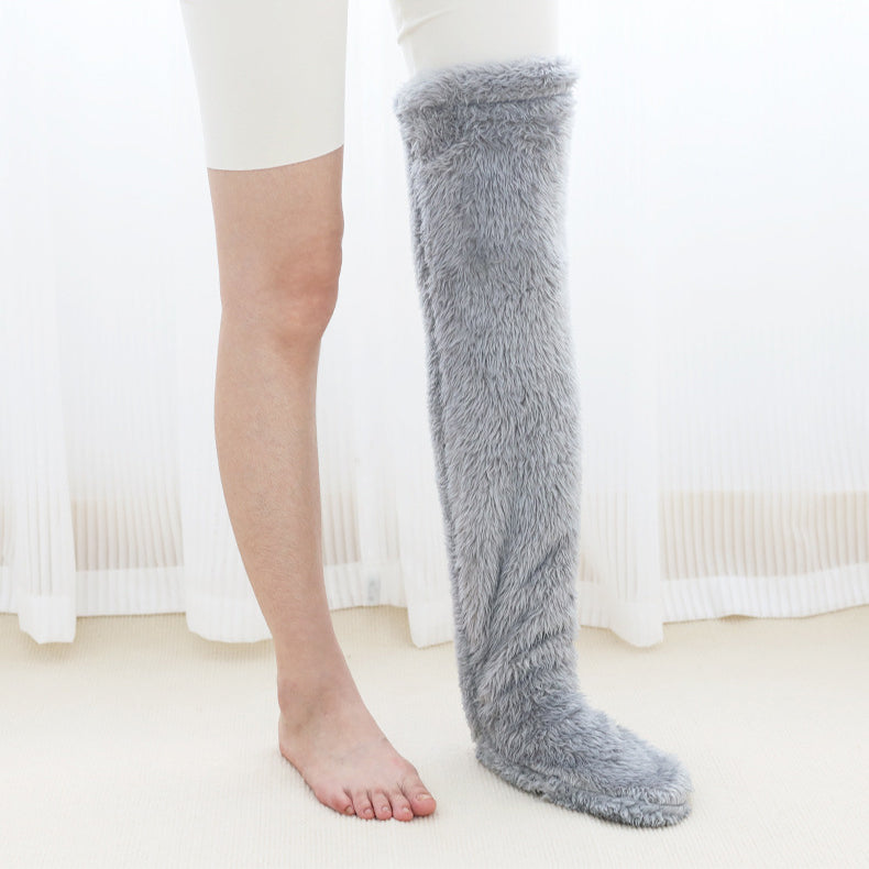 Over-the-Knee Fuzzy Long Socks (photo 5)