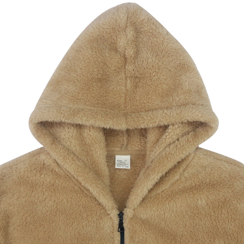 Men's Reversible Plush Hooded Zip Jacket (photo 11)
