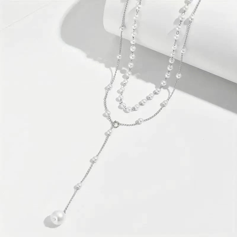 Double-Layer Pearl-Style Necklace (photo 7)
