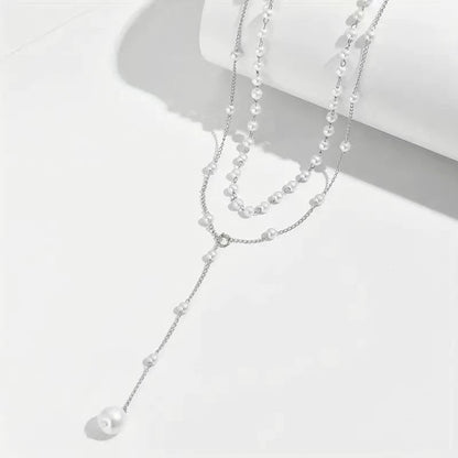 Double-Layer Pearl-Style Necklace (photo 7)
