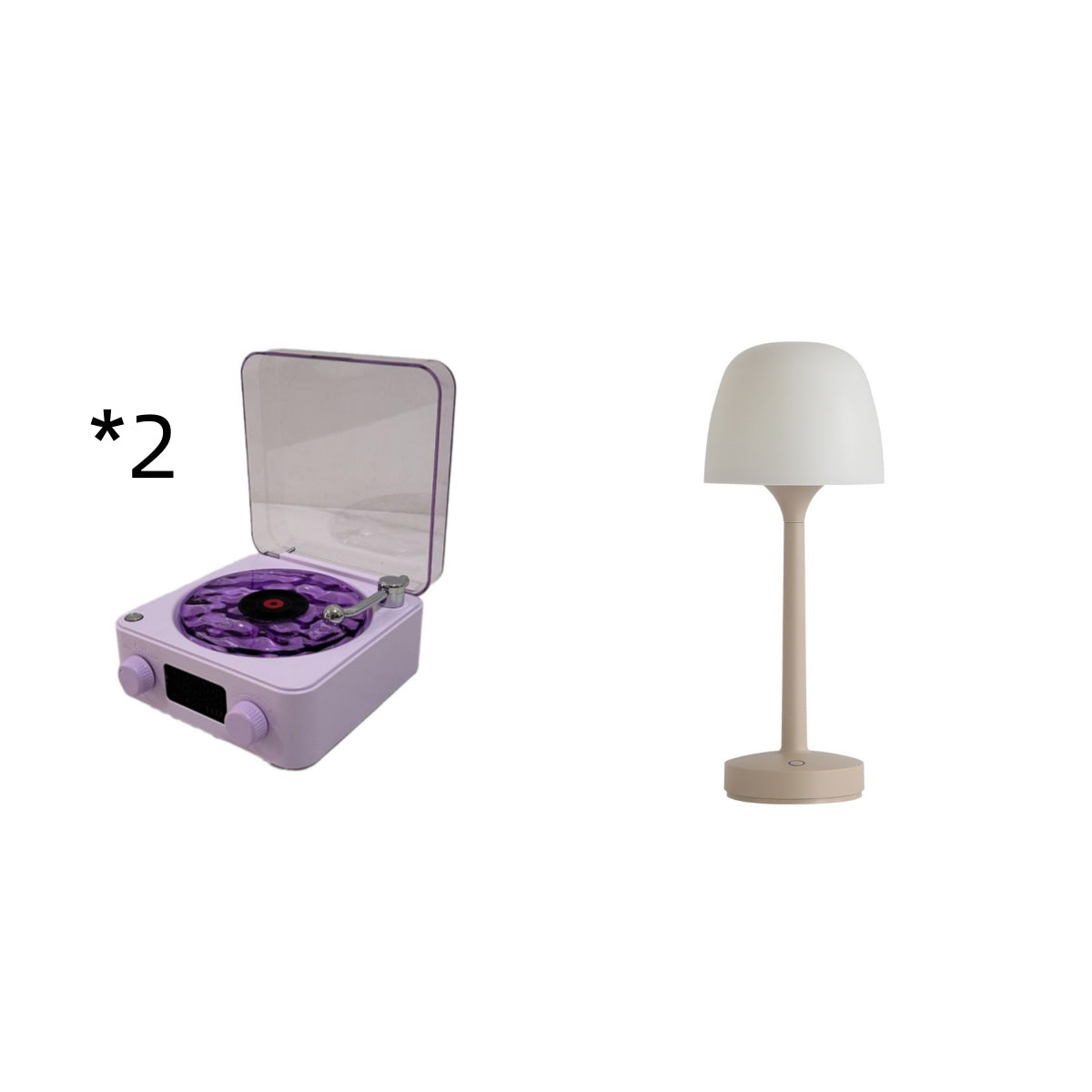 Retro Turntable-Style Bluetooth Speaker with Nature Sounds and Light (photo 24)