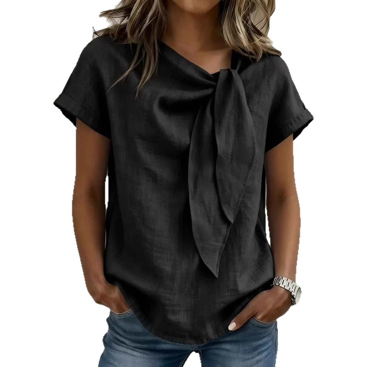 Women's Short-Sleeve Loose Casual T-Shirt (photo 6)