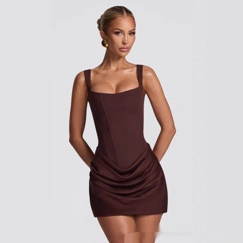 Women's Sleeveless Corset Mini Dress (photo 10)