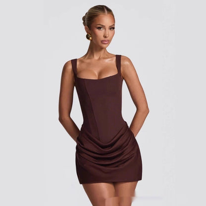 Women's Sleeveless Corset Mini Dress (photo 10)