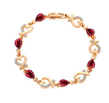 Hollow Heart Rhinestone Bracelet (photo 12)