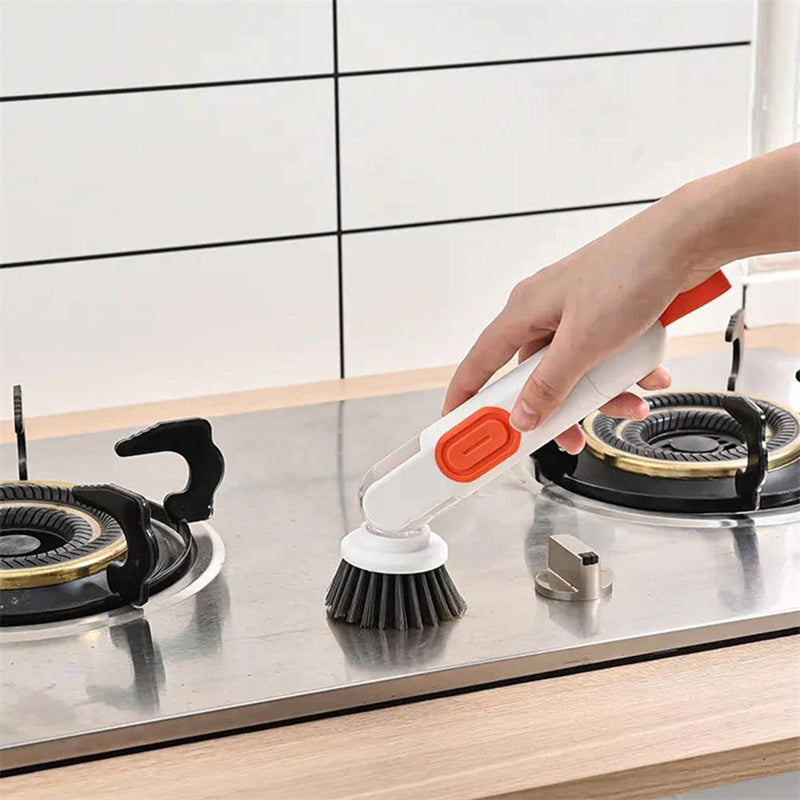 Soap-Dispensing Long-Handle Dish Brush (photo 5)