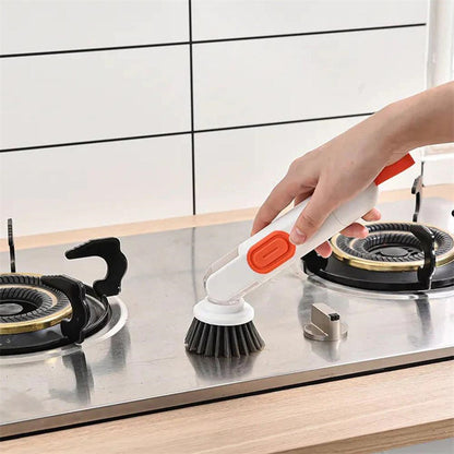 Soap-Dispensing Long-Handle Dish Brush (photo 5)