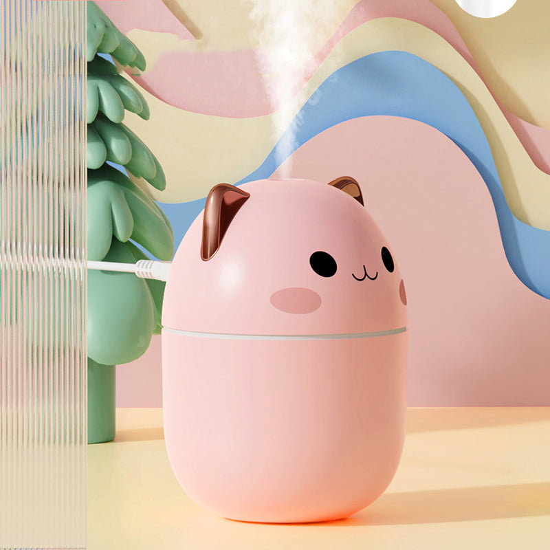 Cute Cat USB Mini Humidifier with LED Light (photo 3)