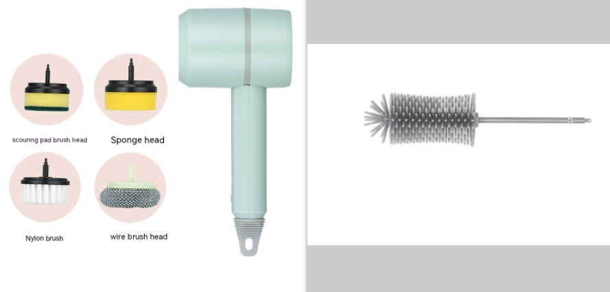 Rechargeable Electric Cleaning Brush with Interchangeable Heads (photo 27)