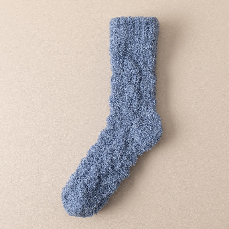 Fuzzy Coral Fleece Socks (photo 10)