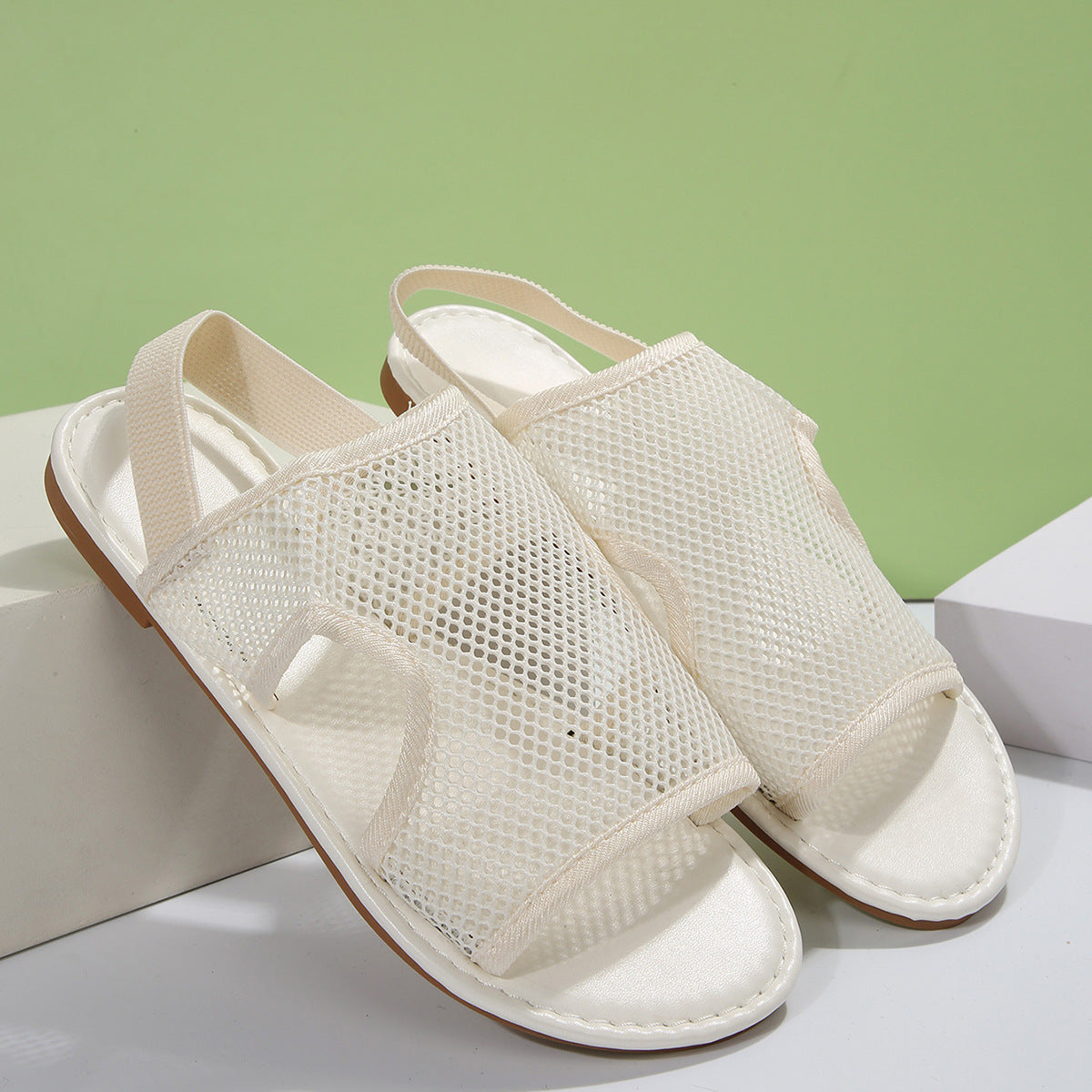 Breathable Mesh Flat Sandals (photo 10)
