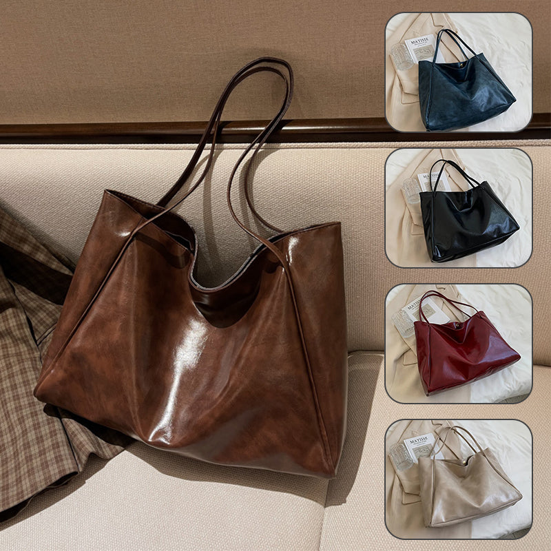 Large Soft PU Shoulder Bag