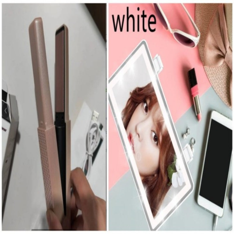 Cordless USB Mini Ceramic Hair Straightener (photo 17)