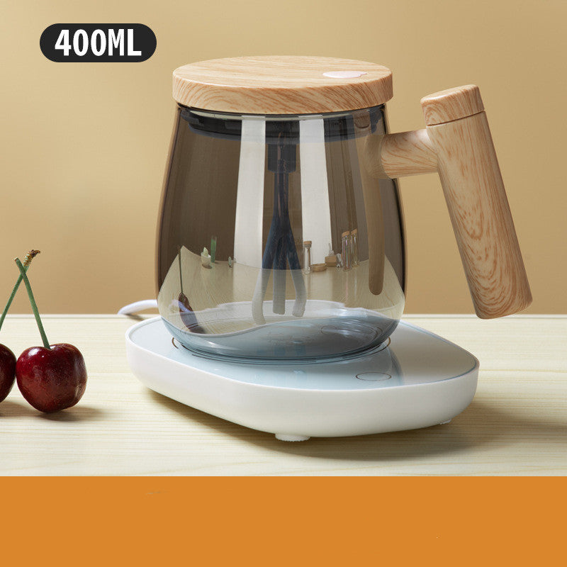 Self-Stirring Glass Coffee Mug, 400 ml (photo 46)