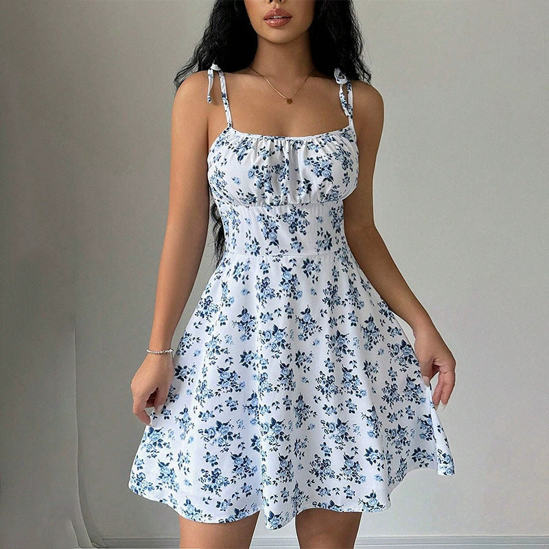 Women's Printed A-Line Short Dress (photo 6)