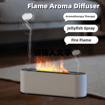 Flame Humidifier and Aroma Diffuser with 7 Colors