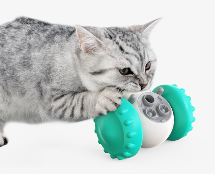 Treat-Dispensing Tumbler Toy for Dogs and Cats (photo 7)