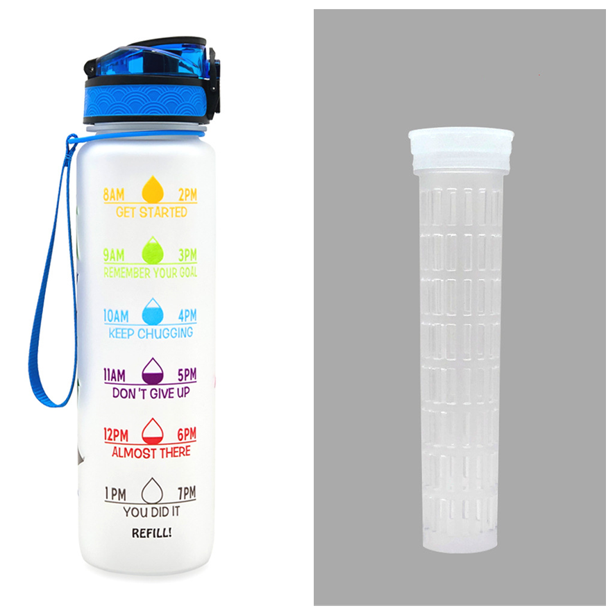 1 L Tritan Water Bottle with Time Markers (photo 41)