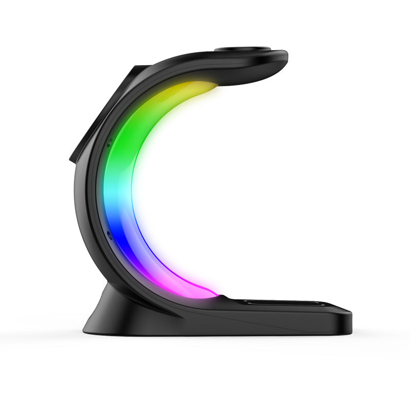 4-in-1 Magnetic Wireless Charging Station with RGB Light (photo 6)