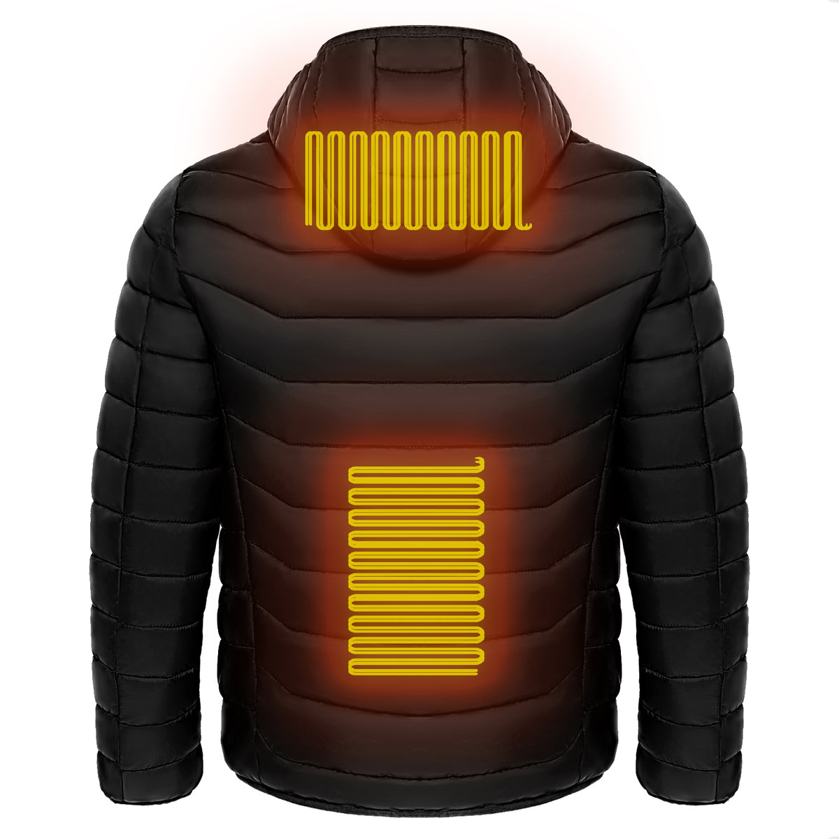 Men's Heated Hooded Puffer Jacket, 8 or 9 Heating Zones (Battery Not Included) (photo 8)