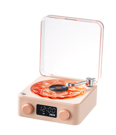 Retro Turntable-Style Bluetooth Speaker with Nature Sounds and Light (photo 11)