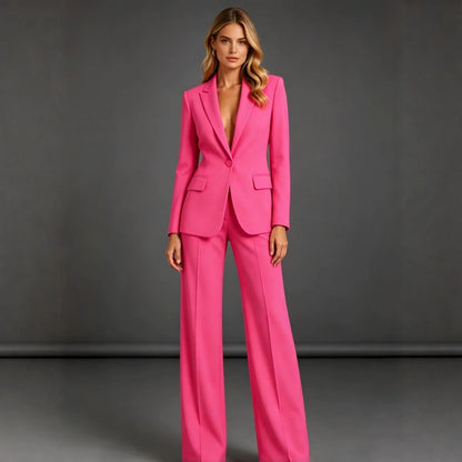 Women's Slim-Fit Blazer and Trousers Two-Piece Set (photo 4)