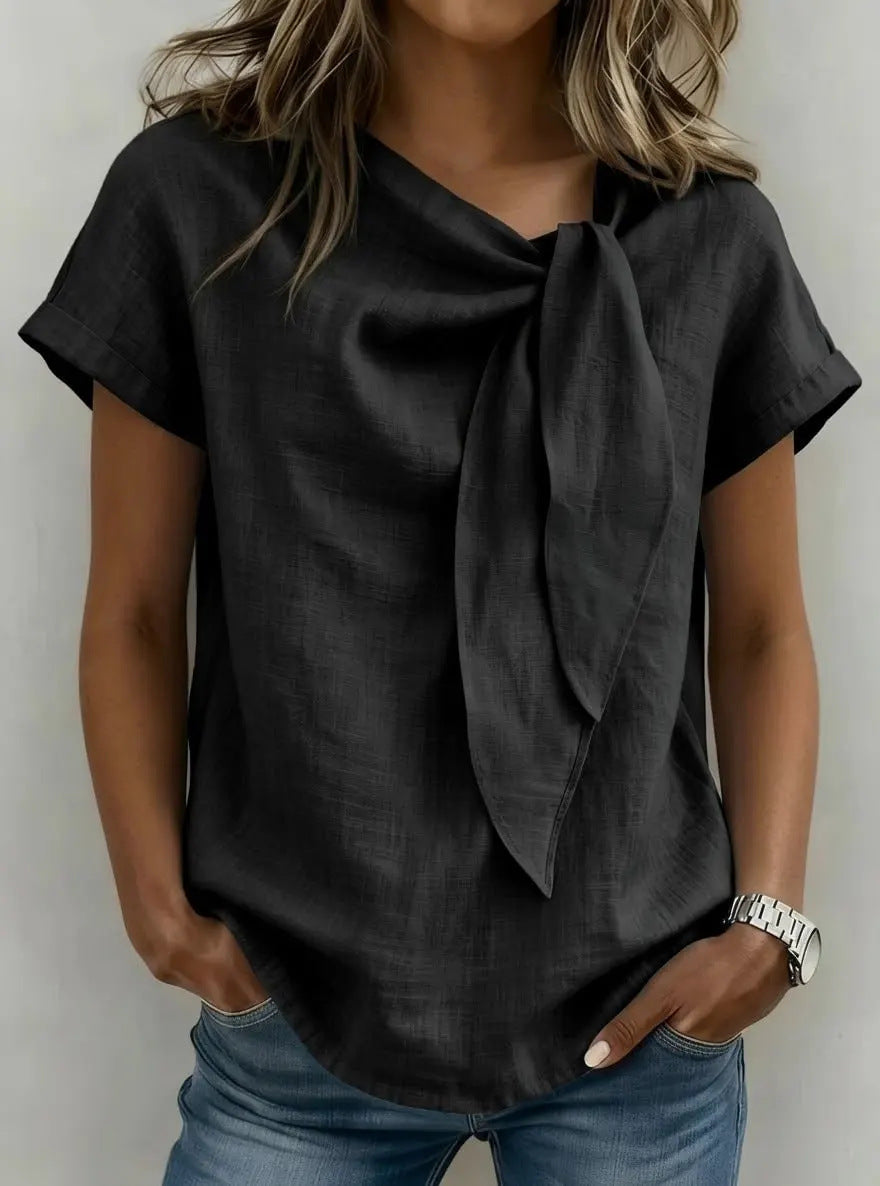 Women's Short-Sleeve Loose Casual T-Shirt (photo 11)