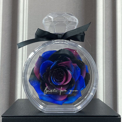 Dried Flower Bouquet in Clear Bottle (photo 12)