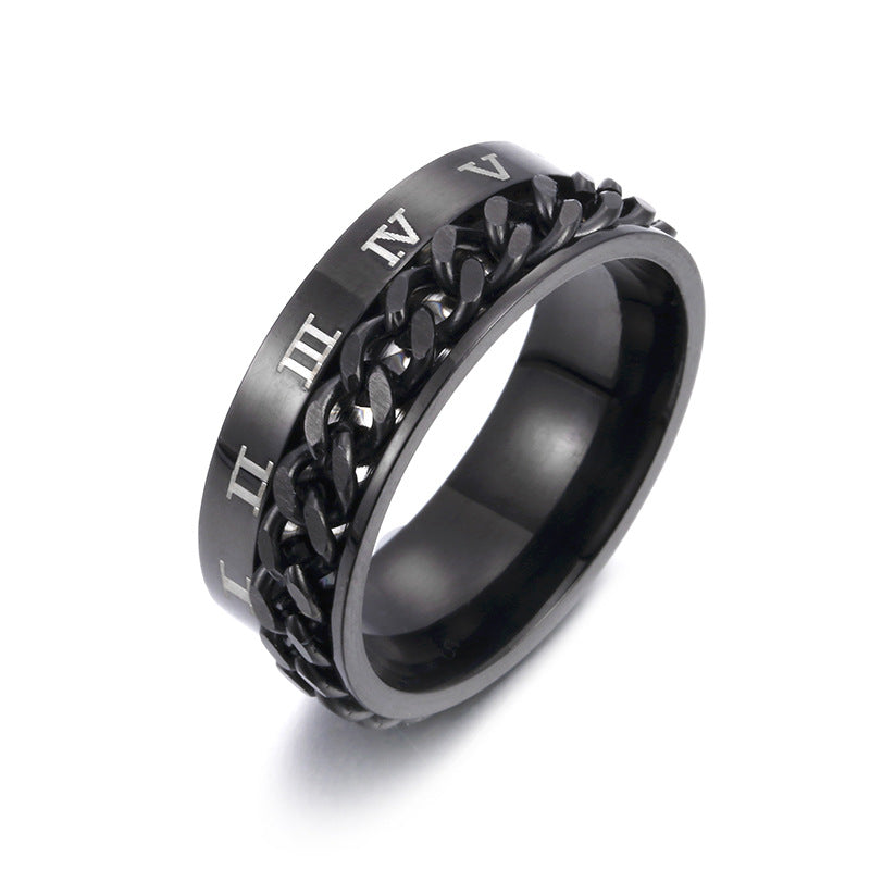 Roman Numeral Spinner Ring with Bottle Opener (photo 10)