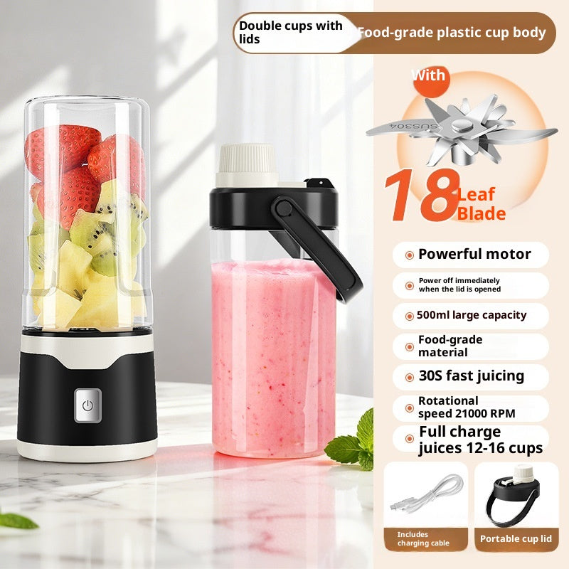 Rechargeable Portable Blender Cup, Single or Double Cup (photo 9)