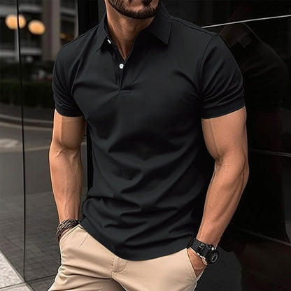 Men's Solid Short-Sleeve Polo Shirt (photo 5)
