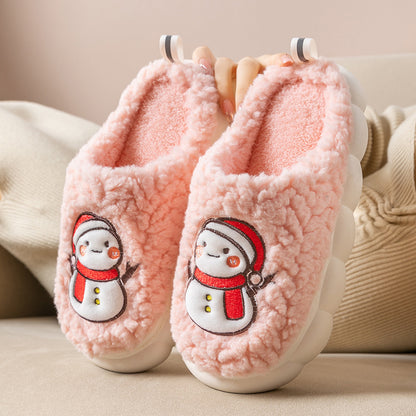 Snowman Plush House Slippers (photo 14)