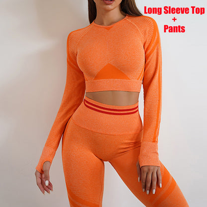 Women's Seamless Workout Leggings, Long-Sleeve Top or Set (photo 36)