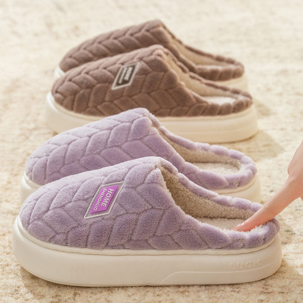 Thick-Sole Plush Winter House Slippers (photo 3)