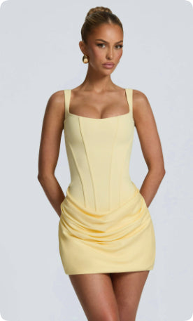 Women's Sleeveless Corset Mini Dress (photo 13)