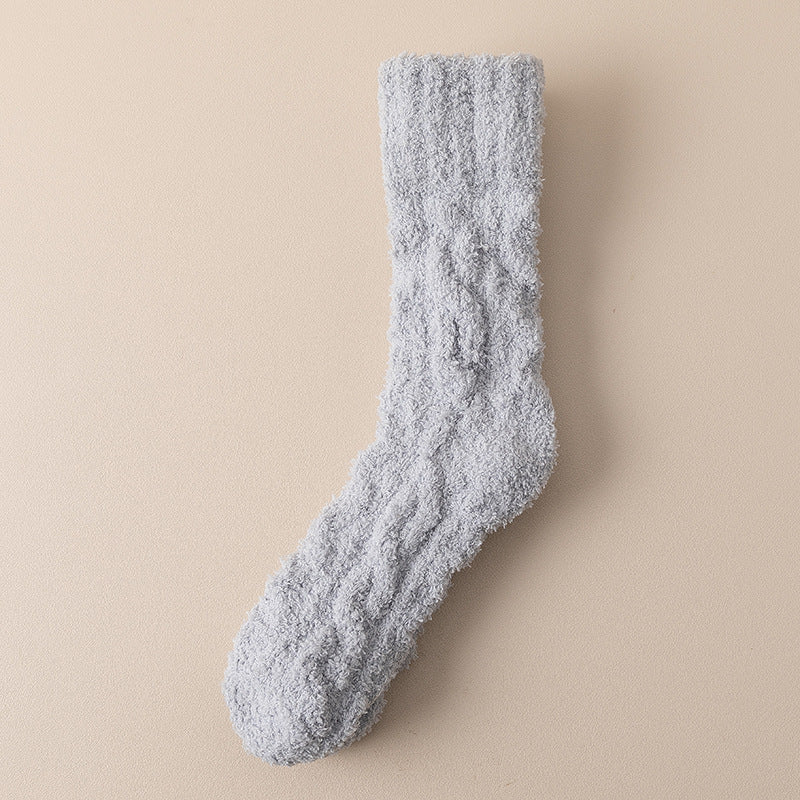 Fuzzy Coral Fleece Socks (photo 11)