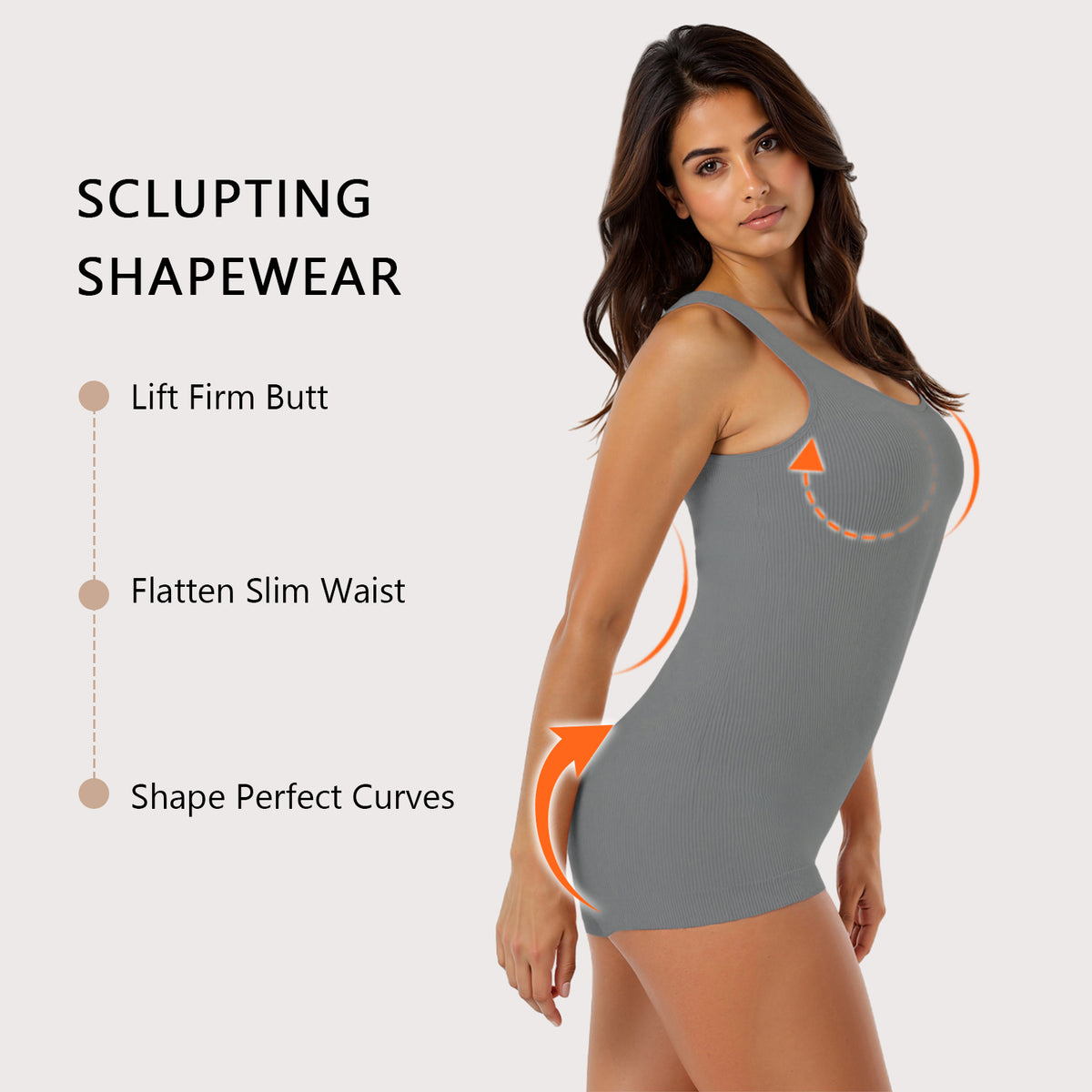Women's Shapewear Bodysuit with Adjustable Straps (photo 21)