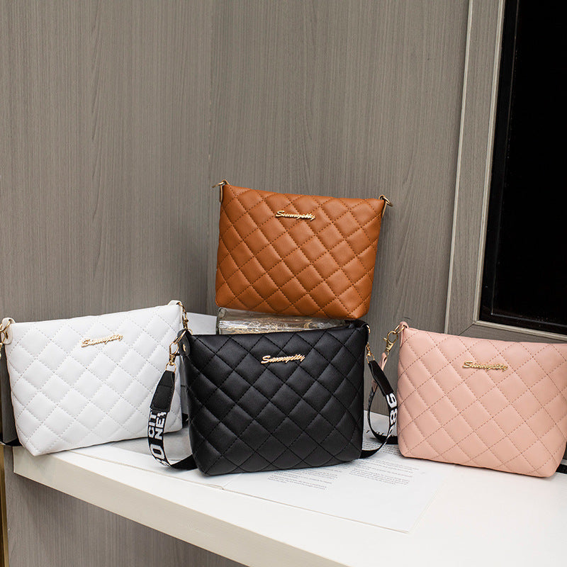Small Quilted Crossbody Bag with Chain Strap (photo 2)