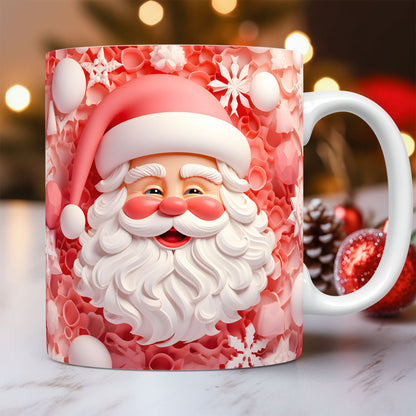 3D Santa Christmas Ceramic Mug, 325 ml (photo 5)
