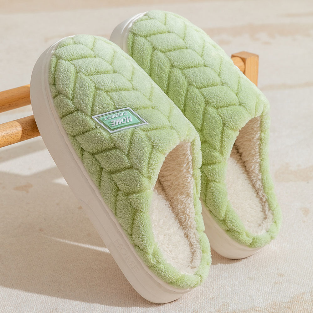 Thick-Sole Plush Winter House Slippers (photo 8)