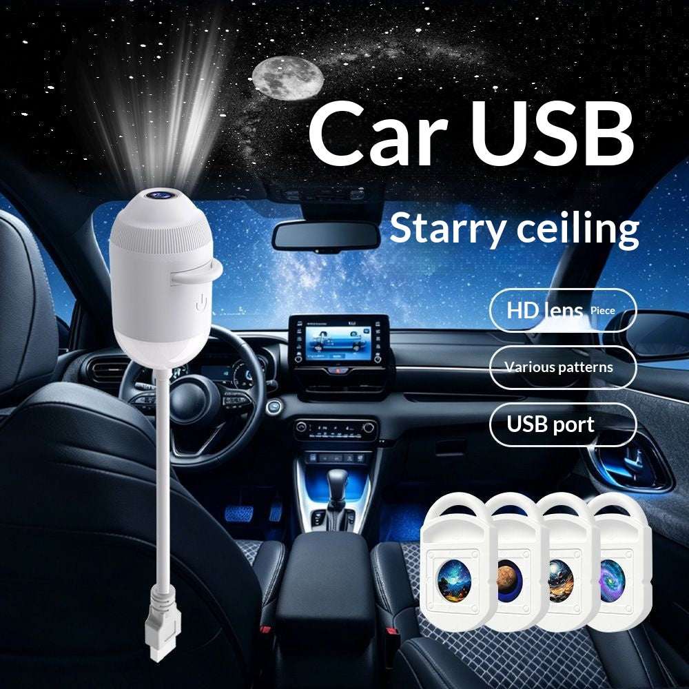 USB Planet Night Light Projector with Galaxy Slides