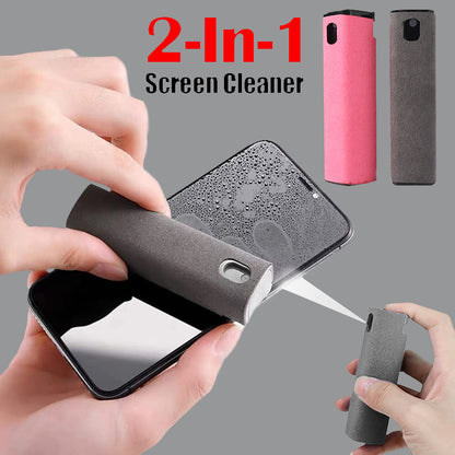 Pocket Screen Cleaner Spray with Microfiber Pad
