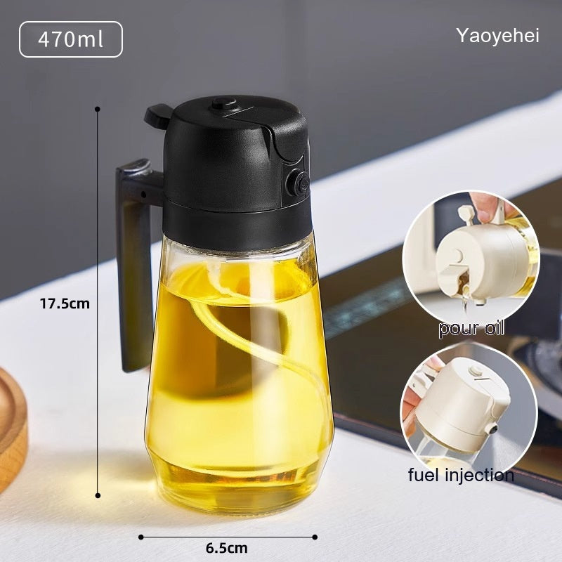2-in-1 Glass Oil Sprayer and Pourer, 470 ml (photo 10)