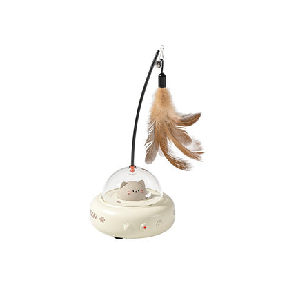 Electric Cat Teaser Toy with Feather, USB Rechargeable (photo 6)
