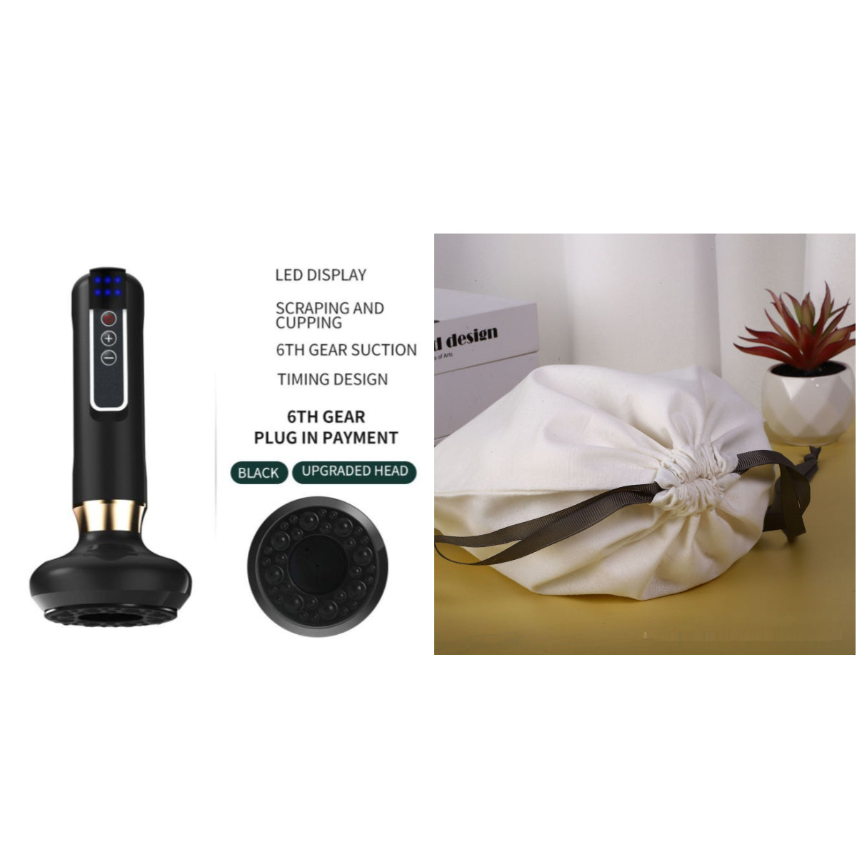 Electric Cupping and Gua Sha Body Massager, Rechargeable (photo 21)