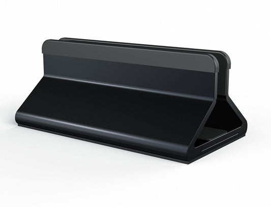 Vertical Aluminum Alloy Laptop Stand for Laptops Up to 17 in - Black (photo 1)