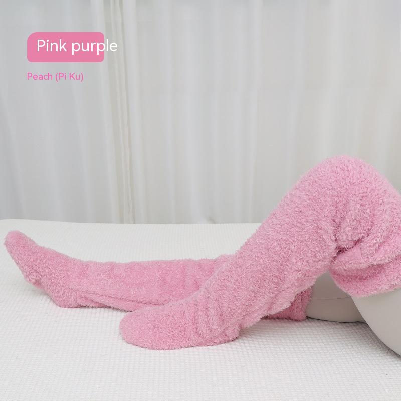 Over-the-Knee Fuzzy Long Socks (photo 59)